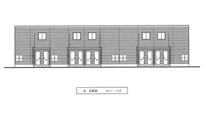 越谷市千間台西5丁目アパート新築工事の外観画像