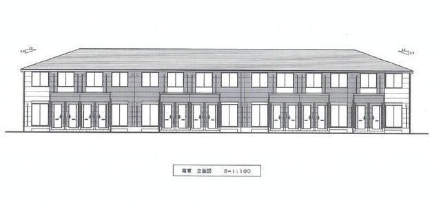 見沼区七里アパート新築工事の外観画像