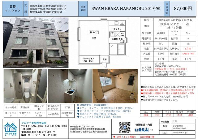 SWAN EBARA NAKANOBUの外観画像