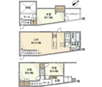 東五反田戸建の外観画像