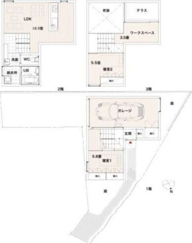 山添町1丁目 貸家の外観画像